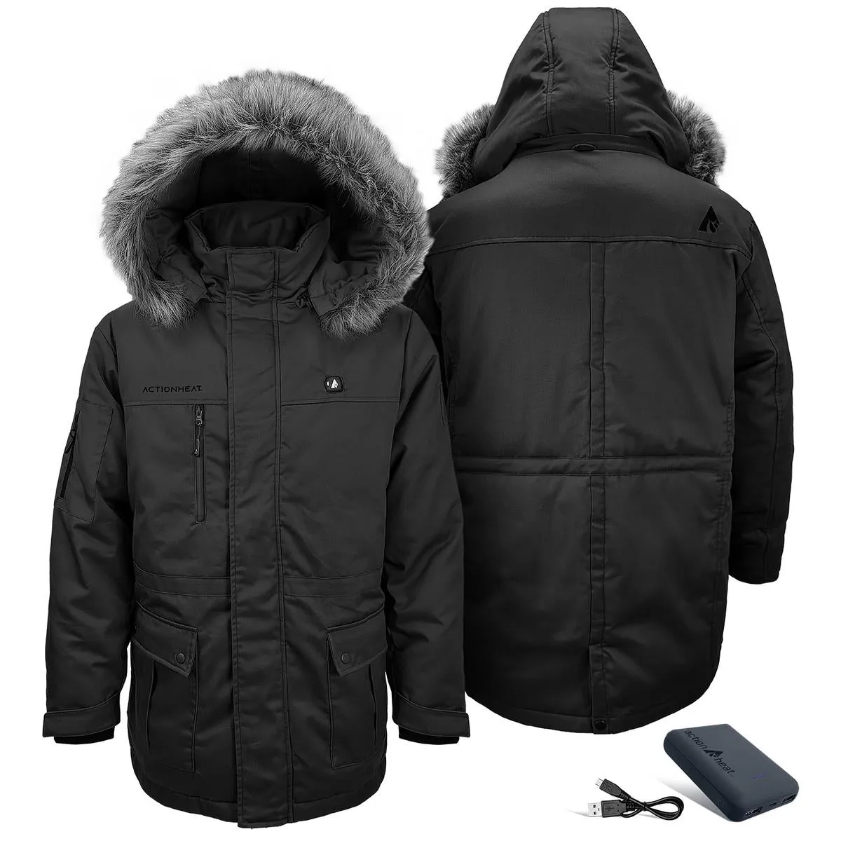 ActionHeat 5V Men's Battery Heated Parka Jacket