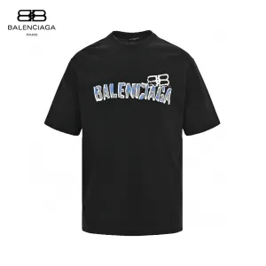 Balenciaga Graphic Logo T-Shirt (Black)