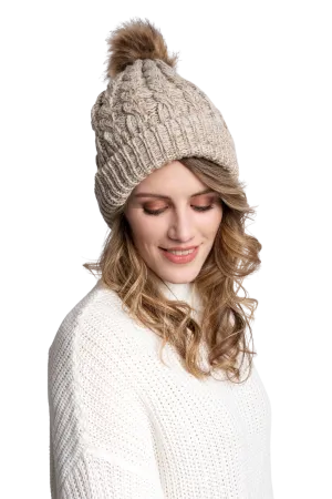 Beige - Cozy Lined Hat