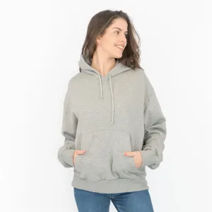 Carhartt Women's Hoodie Grey Casual Comfort Relaxed Fit Cotton Hooded Sweat Tops