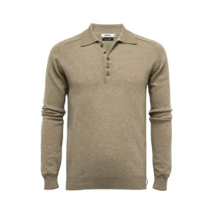 Cashmere Polo Neck Sweater Porter Camel