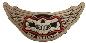 Fat Skeleton Sew On Patch