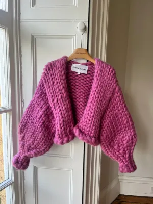 Magenta Colossal Knit Cardigan S/M (Sample)