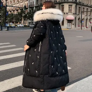 New Arrival 2020 Fashion Coats Women Winter Sweater Fur Collar Hood Warm Cotton Coat Women Clothes